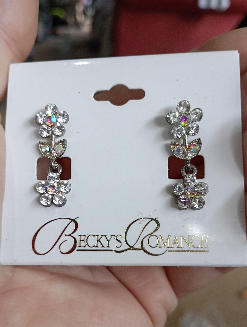 NWT Beautiful Aurora Crystal Earrings